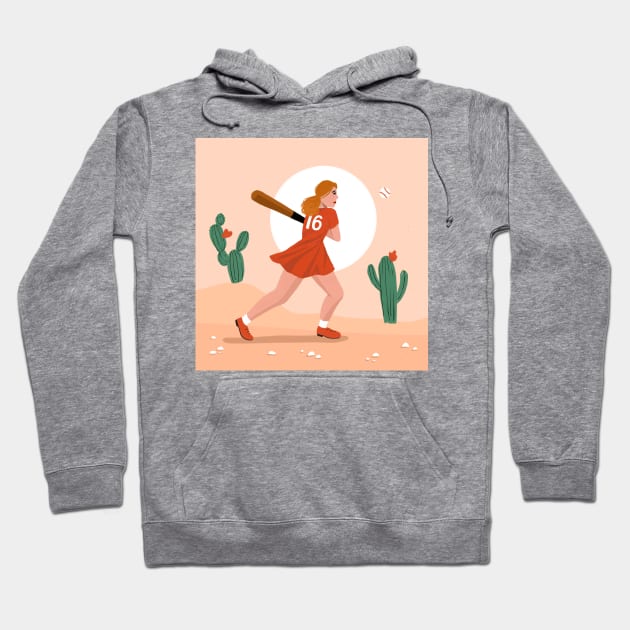 Hit Like a Girl Hoodie by Salty Siren Studios